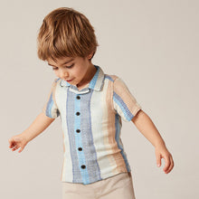 Load image into Gallery viewer, Multi 100% Cotton Short Sleeves Vertical Stripe Shirt