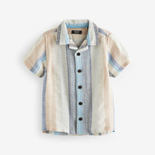 Load image into Gallery viewer, Multi 100% Cotton Short Sleeves Vertical Stripe Shirt