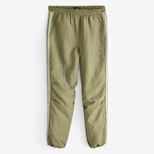 Load image into Gallery viewer, Khaki Green Side Stripe Pull On Track Pant Trousers