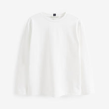Load image into Gallery viewer, White Regular Fit Heavyweight Long Sleeve T-Shirt