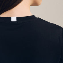 Load image into Gallery viewer, Black Heavyweight Long Sleeve 100% Cotton T-Shirt