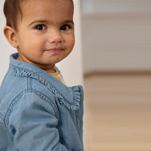 Load image into Gallery viewer, Blue Denim Baby Jacket (0mths-12-18mt)