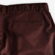 Load image into Gallery viewer, Burgundy Dark Straight Fit Stretch Chinos Trousers