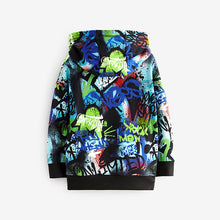 Load image into Gallery viewer, Multi 100% Cotton Graffiti Print Hoodie (3-12yrs)