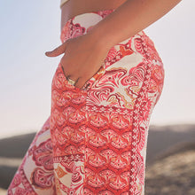 Load image into Gallery viewer, Pink Wide Leg Trousers With Linen