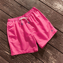 Load image into Gallery viewer, Pink Bright Palm Logo Essential Swim Shorts
