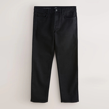 Load image into Gallery viewer, Black Straight Fit Motion Flex Jeans