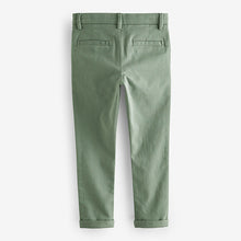 Load image into Gallery viewer, Mineral Green Skinny Fit Stretch Chino Trousers
