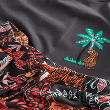 Load image into Gallery viewer, Charcoal Grey Safari Cotton Short Set Pyjamas