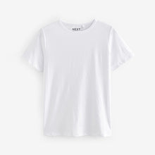 Load image into Gallery viewer, White The Everyday Crew Neck Cotton Rich Short Sleeve T-Shirt