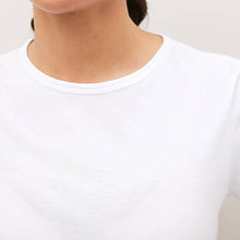 Load image into Gallery viewer, White The Everyday Crew Neck Cotton Rich Short Sleeve T-Shirt