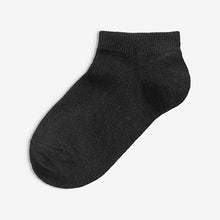 Load image into Gallery viewer, Black 5 Pack Trainer Socks