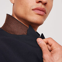 Load image into Gallery viewer, Navy Blue Slim Fit Two Button Suit: Jacket