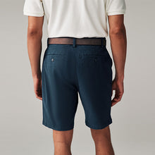 Load image into Gallery viewer, Navy Blue Belted Chino Shorts