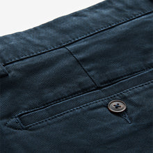 Load image into Gallery viewer, Navy Blue Belted Chino Shorts