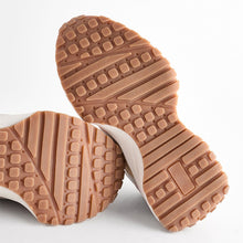 Load image into Gallery viewer, Pink/Grey Lace-Up Chunky Trainers