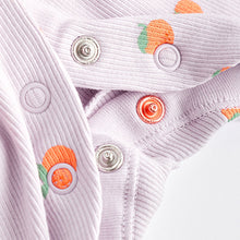 Load image into Gallery viewer, White/Blue Baby 100% Cotton Sleepsuits 3 Pack