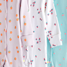 Load image into Gallery viewer, White/Blue Baby 100% Cotton Sleepsuits 3 Pack