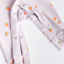 Load image into Gallery viewer, White/Blue Baby 100% Cotton Sleepsuits 3 Pack