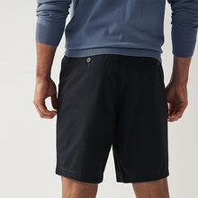 Load image into Gallery viewer, Navy Blue Straight Fit Stretch Chinos Shorts