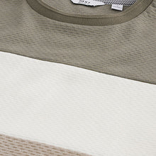 Load image into Gallery viewer, Neutral Textured Colour Block T-Shirt