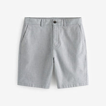 Load image into Gallery viewer, Light Blue Texture Straight Fit Stretch Chinos Shorts