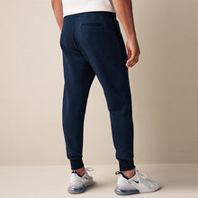 Load image into Gallery viewer, Navy Slim Fit Cotton Blend Cuffed Joggers