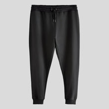 Load image into Gallery viewer, Black Slim Fit Cotton Blend Cuffed Joggers