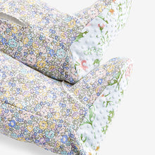 Load image into Gallery viewer, White/Blue Baby 100% Cotton Sleepsuits 3 Pack (0-3yrs)