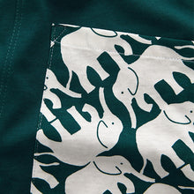 Load image into Gallery viewer, Teal Elephant Short Sleeve 100% Cotton Pyjamas