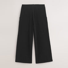 Load image into Gallery viewer, Black 1 Pack Wide Leg Jersey Trousers (3-12yrs)
