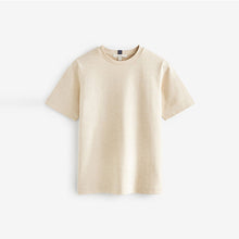 Load image into Gallery viewer, Oatmeal Cream Heavyweight Short Sleeve Crew Neck T-Shirt