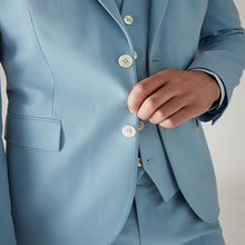 Load image into Gallery viewer, Light Blue Skinny Fit Motionflex Stretch Suit Jacket