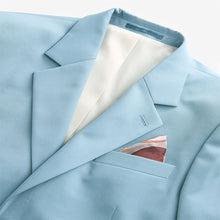 Load image into Gallery viewer, Light Blue Skinny Fit Motionflex Stretch Suit Jacket