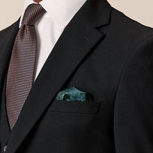 Load image into Gallery viewer, Black Slim Fit Textured Suit Jacket