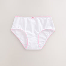 Load image into Gallery viewer, White Heart Lace Trim Briefs 10 Pack (1.5-12yrs)