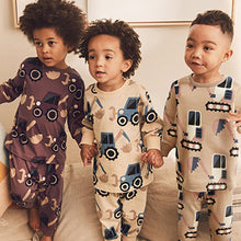 Load image into Gallery viewer, Chocolat Brown Oversized Pyjamas 3 Pack (9mths-6yrs)