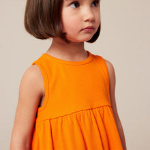 Load image into Gallery viewer, Orange Peplum Ribbed Vest