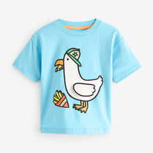 Load image into Gallery viewer, Blue/Green 100% Cotton Short Sleeve Character T-Shirts 3 Pack