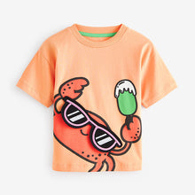 Load image into Gallery viewer, Blue/Green 100% Cotton Short Sleeve Character T-Shirts 3 Pack