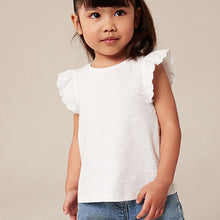 Load image into Gallery viewer, White Scallop Vest