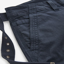 Load image into Gallery viewer, Navy Blue Belted Cargo Shorts