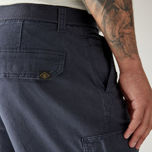 Load image into Gallery viewer, Navy Blue Belted Cargo Shorts