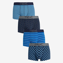 Load image into Gallery viewer, Blue 4 Pack Hipsters