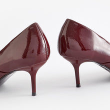 Load image into Gallery viewer, Berry Red Forever Comfort® Asymmetric Bow Kitten Heels