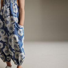 Load image into Gallery viewer, Denim Sunflower Printed Playsuit