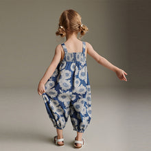 Load image into Gallery viewer, Denim Sunflower Printed Playsuit