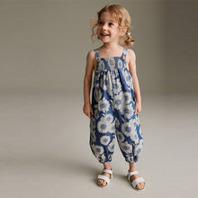 Load image into Gallery viewer, Denim Sunflower Printed Playsuit