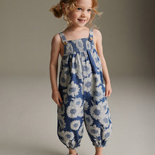 Load image into Gallery viewer, Denim Sunflower Printed Playsuit