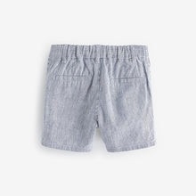 Load image into Gallery viewer, Ticking Stripe Linen Blend Chino Shorts
